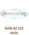 AC 123 F3 - Grille Maille fixes -  800 x 300 mm - Finition alu anodisé  --  DESTOCKAGE