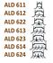 ALD614  - Diffuseur à fente - Longueur 1150 mm - Finition blanc
