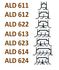 ALD 614 - Diffuseur à fente - Longueur 1150 mm - Finition alu