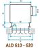 ALD 611 - Diffuseur à fente - Longueur 1150 mm - Finition alu