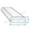 CSRO - Conduit Spiralé Rigide Galva Oblong - Longueur 3m - Hauteur 320 mm - Largeur 950 mm