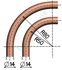 Forme Concentrique de Cintreuse Electroportative Eurosterm - Ø 16 mm - rayon 90 mm