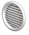 Grille de ventilation plastique GPA ronde Ø 128 mm à ailettes fixes - Fût Ø 100mm