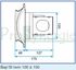 Bouche Autoréglable Bap´SI Twin double débit - Raccordement sans Fût - Débit  15m³/h