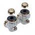 Robinet d´arrêt multiflex F équerre ZB (bitube) eurocône Ø MF 3/4''