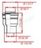 Adapateur Ø 80/125 mm Mâle - Ø 100/150 mm Femelle - PPs/ALU