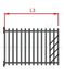 Grille de protection Noir 138 X 138 mm pour concentrique Ø  80/125 mm