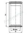 Tuyau Longueur 1 mètre (950 mm utile) Isolé Opsinox Int./Ext. = Inox 304 / 304 - Øint/ext 250/300mm