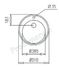 Evier Inox 1 bac rond à poser