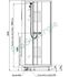 Cabine de douche 1/4 rond Izi Box - largeur 90cm