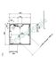 Cabine de douche carré Izi Box - largeur 80cm