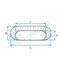 ROTP - Réduction Tangentielle sur Plat Galva Oblong - Hauteur 415 mm - Largeur 895 mm Vers Hauteur 215 mm - Largeur 880 mm