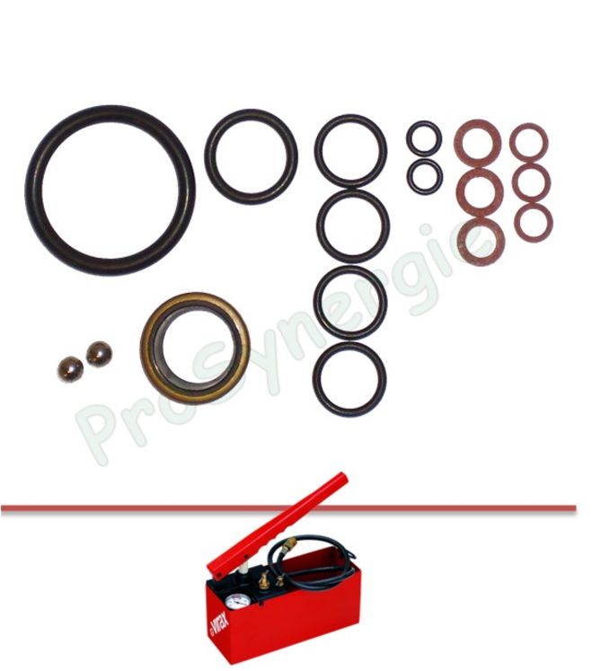 Pochette entretien pour pompe  à épreuve 25 ou 50 bars 12L piston Ø30mm (réf 262010 et 262020)