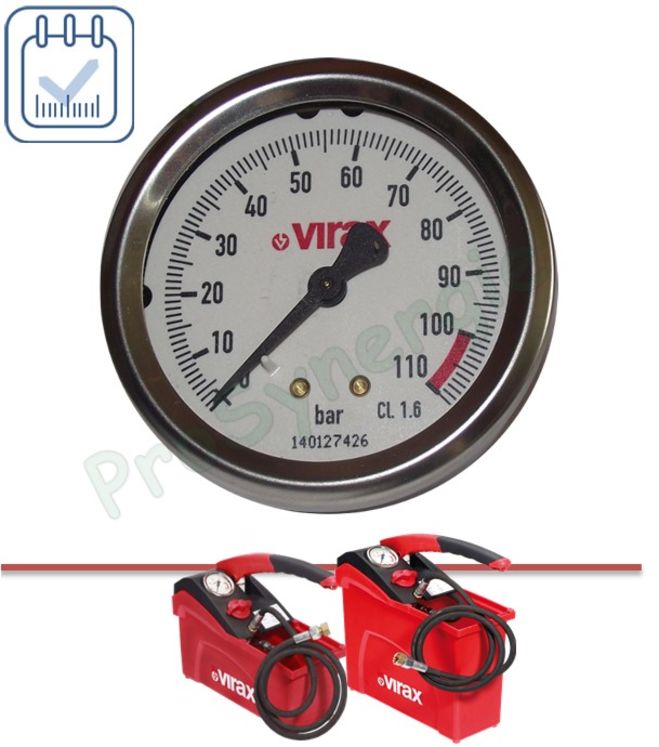 Manomètre haute précision - 15 bar, échelle 0,5 bar pour 262015/262035