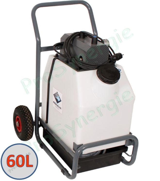 Pulvérisateur à pompe électrique 60 L - 242 L/h - avec chariot (sans accessoires)