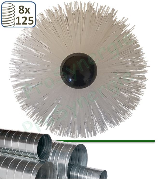 Hérisson PP fil 0,5 mm - Ø 110mm (8 x 125) - pour câble rotatif 10/4 et 12/6 mm