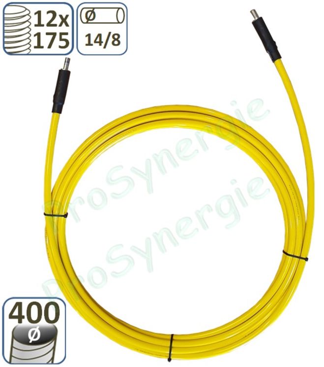 Câble rotatif pour brossage réseau ventilation Ø 14/8 mm - Long  5 m (12 x 175)