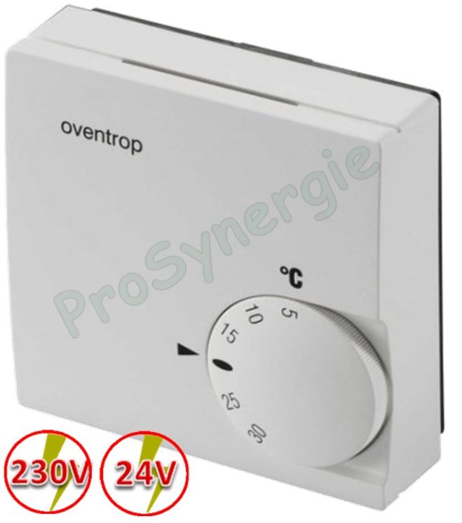 Thermostat d'Ambiance tout ou rien 230V ou 24V pour pose en applique