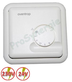 Thermostat d'Ambiance tout ou rien 230V ou 24V pour pose encastrée