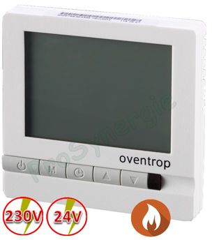 Thermostat d'ambiance digital - pose en encastrée