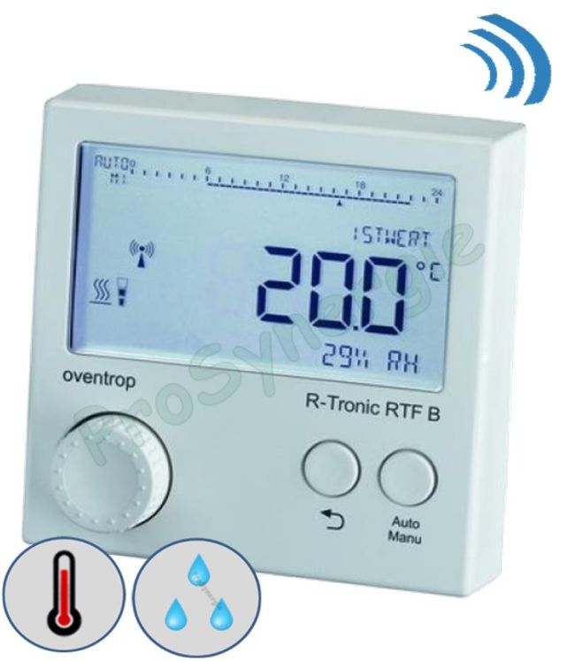 Indicateur et régulateur d'ambiance (T°+ HR) R-Tronic RT B - Pose en applique (à piles)