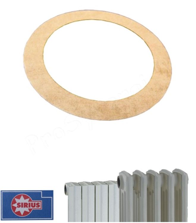 Joints papiers épaisseur 0.5mm pour assemblage avec nipple d´éléments de radiateur fonte et aluminium - radiateur Fonte - Øext/int 48 x 33mm (nipple 1´´) - Qtté 25 pièces