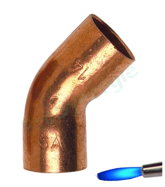 Courbe FF 45° - 5041 - Ø 10 mm - Raccord cuivre à souder