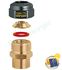 "Raccord laiton 3/4"" M pour tube cuivre recuit ou écroui, laiton, acier doux et inox Ø 22 mm pour installation solaire"
