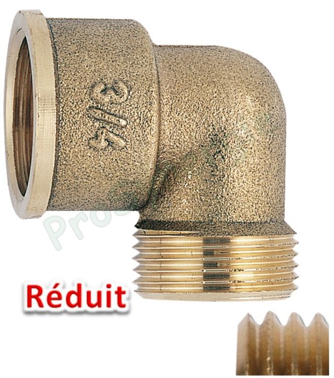 Coude réduit 92G F Ø 3/4´´ - M 1/2´´