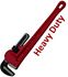 Clé viragrip fonte Heavy Duty - L  200 mm - Capacité 1´´