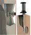 Kit raccordement arrière Pellet concentrique Ø 80/125 mm sur conduit maçonné intérieur (rajouter flexible)