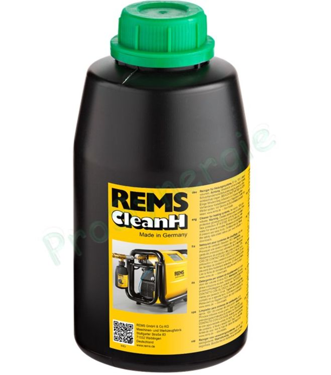 REMS CleanH - Bouteille de 1L de nettoyant d´installation de chauffage