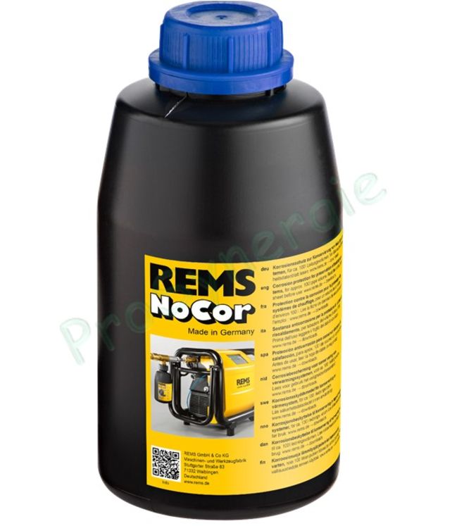 REMS NoCor - Bouteille de 1L d´inhibiteur de corrosion d´installation de chauffage
