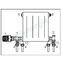 Robinet thermostatisable (bitube) à plongeur latérale avec arrêt - Ø M 1/2´´ (DN 15) - eurocône M 3/4´´