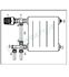 Distributeur monotube ´´Uno´´ douille isolante avec arrêt & bypass progressif - Ø MF 1/2´´ (DN 15) - eurocône M 3/4´´