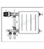 Distributeur monotube ´´Uno´´ ou  bitube ´´Duo´´ avec option douille isolante, arrêt & bypass progressif - Ø MF 1/2´´ (DN 15) - eurocône M 3/4´´