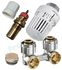 kit ´´radiaset EQU´´ (pour radiateur six trous) + tête Uni LD et Multiflex équerre eurocône Ø MF 3/4''