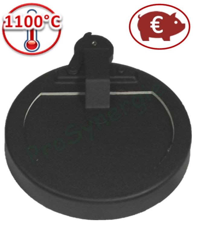 Tigex inox Noir 100 - Øint.108mm 10-35 Pa - pour cheminée jusqu´au Ø130mm haut. 8m et 25kw