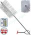 Goupillon Brosse Rectangulaire  (CICH - Companie Internationale Chauffage) - Fil Polyamide 0,3 - 55x35 mm - Lg garnissage 100 - Fil de tige 2,4 - Lg de tige 60 cm