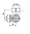 Robinet thermostatisable équerre (bitube) multiblock T - eurocône Ø M 3/4´´ (+ pastilles)