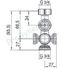 Robinet thermostatisable orientable (monotube/bitube) multiblock TF - eurocône Ø M 3/4´´ (+ pastilles)