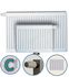 Radiateur Profilé Horizontal à Vanne intégrée à gauche - Raccordement Central