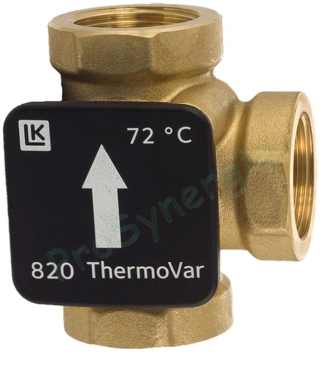 Vanne thermique pour chaudières - TERMOVAR - F Ø 1.1/4´´ - Débit  12 m³/h - 45°