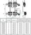 Coffret acier laqué blan pose encastrée pour distributeurs, collecteurs - Haut / Prof / Long = 760 à 885 / 115 à 180 / 700mm