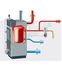Soupape de sécurité thermique pour échangeur de sécurité (type 543) raccord ØF 3/4´´ - ouverture à 95°C (maxi 110°C / 10 bars / 100KW) + Sonde ØM 1/2´´ long. 197mm  capillaire long. 1.3m