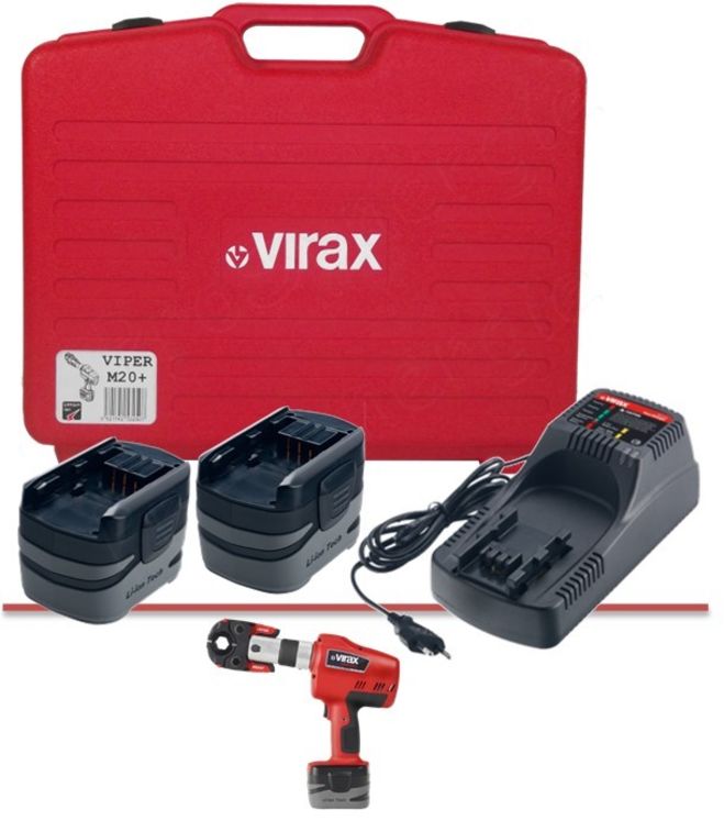 Ensemble coffret vide + 2 batteries Li-ion 14.4V + 1 chargeur Li-ion pour Viper M20+  (2x253244 + 251844)