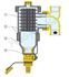 Pots de décantation magnétique Multiposition avec vannes - Matériaux de synthèse - DIRTMAG - Ø 1.1/4´´