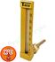 Thermomètre industriel Vertical à corps laiton Plongeur équerre - 1/2´´ - Plage -30 à +50°C - Longueur échelle 200 mm - Longueur plongeur  63 mm