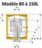 Préparateur mixte ECS vertical mural 80 à 200 Litres avec 1 échangeur raccordement droite + résistance électrique