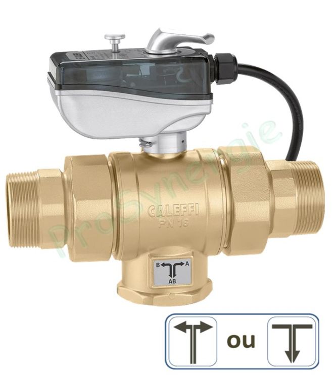 Vanne directionnelle Grands débits 3 voies - Moteur 230 V